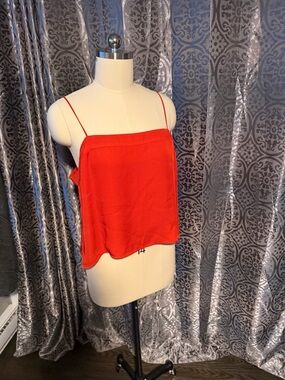 Express:  Vivid Orange Spaghetti Strap Women’s Tank Top